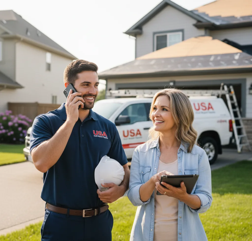 USA Roof Repair Experts customer support in Atherton